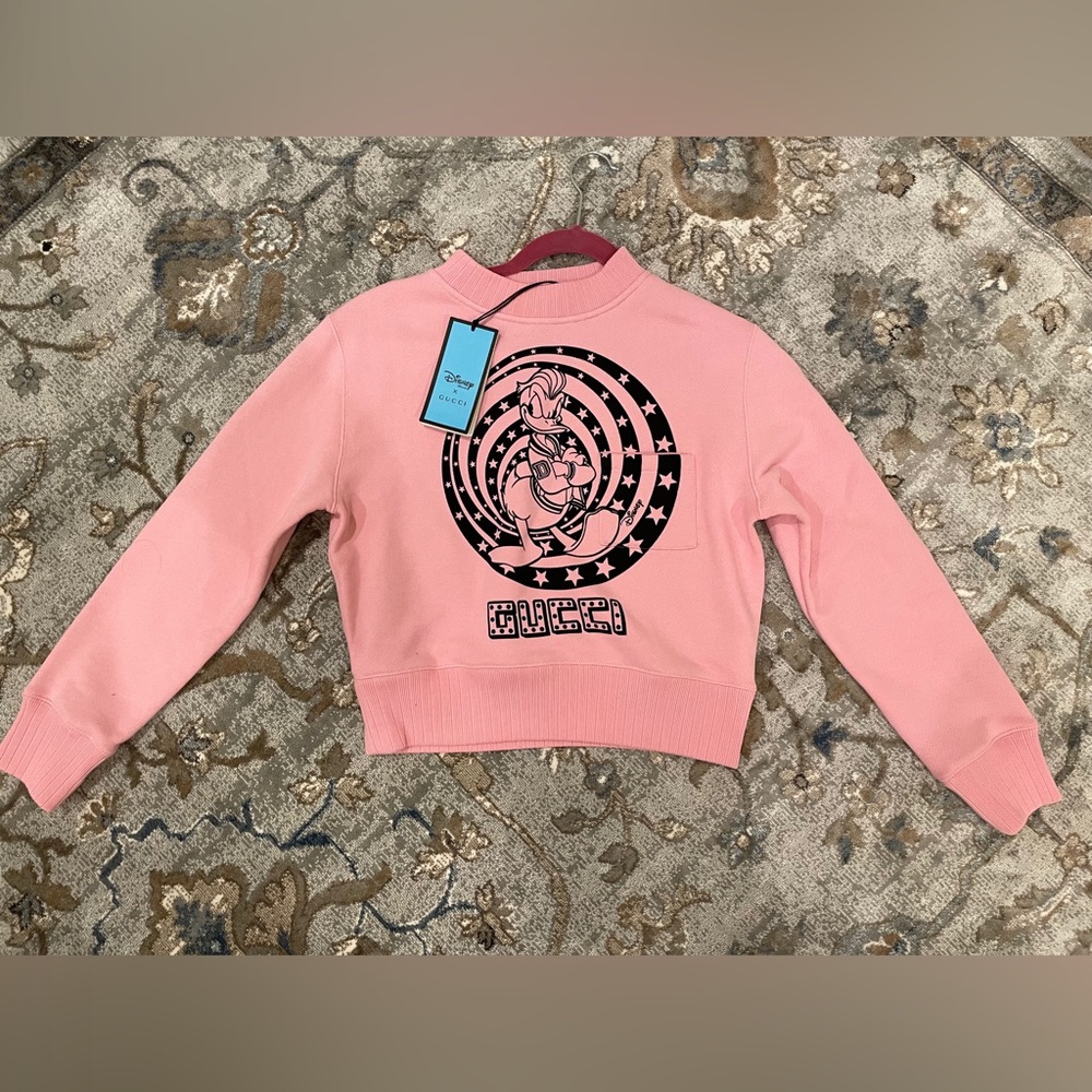 Gucci X Disney Donald Duck Collection Pink Sweater